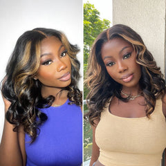 Blonde Mix Black Loose Wave Glueless 5x5 Closure HD Lace Wig- US Only