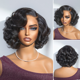 Weekly Special | Mature Boss Brown Ombre Highlight / Natural Black / Salt and Pepper Loose Wave Glueless Minimalist HD Lace Wig