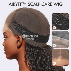 AiryFit™ Scalp Care Wigs | Silky Blunt Cut Bob Snugfit Glueless Minimalist HD Lace Short Wig Pre-Cut Lace - US Only
