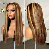 VIP DAY ONLY | 16 Inches Honey Blonde Highlight Silky Straight Glueless 5x5 Closure HD Lace Long Wig -US Only