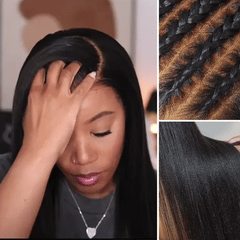 PreMax Wigs - Nature Max™ Yaki Straight Ear-to-ear 13x6 Frontal HD Lace Glueless Wig 100% Human Hair