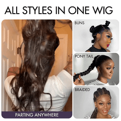 PreMax Wigs | Luxury HD Full Lace Flexi-Fit Invisi Drawstring Cap Loose Body Wave Human Hair Wig