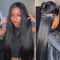 Straight / Body Wave / Kinky Curly / Yaki Straight / Kinky Straight / Messy Curly Clip in Hair Extensions Real Human Hair Pieces 135g 9pcs / 7pcs with Free Gift