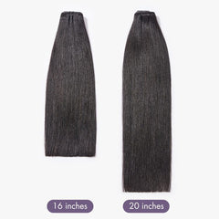 Luvme Too Easy Texture™ Yaki Straight Invisible Edge Clip in Hair Extensions Human Hair 110g 6pcs with Free Gift