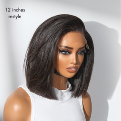 Weekly Special | Ultra Natural Glueless Minimalist HD Lace C Part Bob Wig 100% Human Hair - US Only