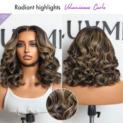 Luvme All-Day Comfort™ Wig Blonde Highlight Loose Wave Glueless Minimalist HD Lace T Part Wig Pre-Cut Lace