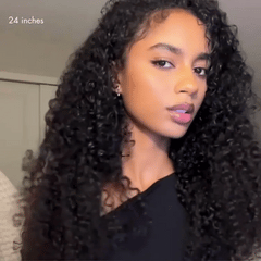 Luvme Too Easy Texture™ Messy Burmese Curly Invisible Edge Clip in Hair Extensions Human Hair 110g 6pcs with Free Gift