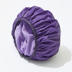 1pc Dual-Layer Shower Cap, Perfect for All Hair Lengths, Breathable & Comfortable