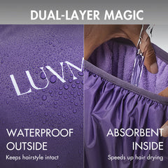 1pc Dual-Layer Shower Cap, Perfect for All Hair Lengths, Breathable & Comfortable