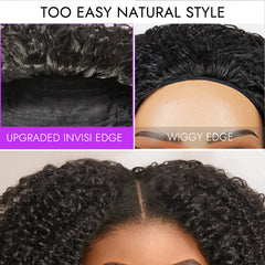 Luvme Too Easy Texture™ 3-In-1 Half Wig 180% Density Water Wave Glueless Flexi-Fit Drawstring Wig