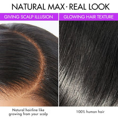 22 Inches=$159 | PreMax Wigs | Brown Highlight Silky Straight Glueless 13x4 Frontal Lace Long Wig Pre-Cut Lace