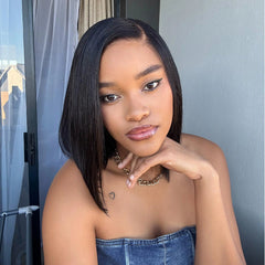 VIP DAY ONLY | 10 Inches PreMax Wigs - Silky Bob Ear-to-Ear Glueless 13x6 Frontal HD Lace Short Bob Wig - US Only