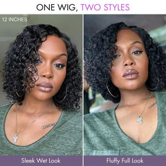 New Customers Only | Wet and Wavy 5x5 Closure Pre-Cut Lace Water Wave Wig Glueless Side Part Human Hair Wig