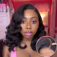 Luvme All-Day™ Comfort Wig 180% Density Glueless 7x6 Closure HD Lace Loose Body Wave Short Wig Pre-Cut Lace