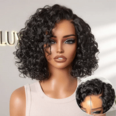 Ready to Go Water Wave Short Curly Bob Wig Glueless Minimalist HD Lace Wig Pre-Cut Lace