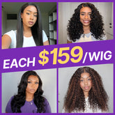 $159 Each | Final Deal 18 inches to 20 inches | Long Wig | 4 Styles Available Only 50 Left | No Code Needed | US ONLY