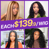 $139 Each | Final Deal 18 inches to 22 inches | Short Wig | Lace Wig | 4 Styles Available Only 50 Left | No Code Needed | US ONLY