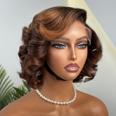 VIP Week Only | 1 SEC INSTALL WIG | Mature Boss Brown Ombre Highlight Loose Wave Glueless Minimalist HD Lace Wig | US Only