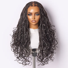 Readitress™ French Curl Knotless Boho Braids HD Full Lace Long Wig Flexi Fit Invisi Drawstring Cap - US Only