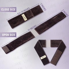 1pc Adjustable Velcro Lace Wig Grip Band, Velvet Comfort Headband