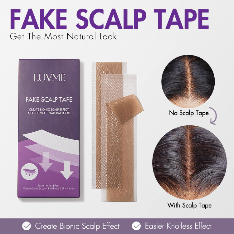 8pcs Fake Scalp Tape for Wigs, Invisible Knots & Grids Eraser | Add-on Item