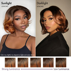 Weekly Special | 1 SEC INSTALL WIG | Elegant Boss Vibe Short Pixie Cut Ombre Ginger Glueless Minimalist HD Lace Wig Ready to Go