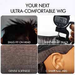 AiryFit™ Scalp Care Wigs | Silky Blunt Cut Bob Snugfit Glueless Minimalist HD Lace Short Wig Pre-Cut Lace  - US Only