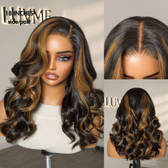 Special Deal | PreMax Wigs | Blonde Mix Black Loose Wave Glueless 5x5 Closure HD Lace Wig Pre-Cut Lace | Large & Small Cap Size