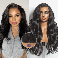 Exclusive Sale | Luvme All-Day Comfort™ Wig Glueless 7x6 Closure HD Lace Loose Body Wave Long Wig Pre-Cut Lace