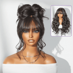 Weekly Special | Luvme All-Day Comfort™ Wig Loose Body Wave Glueless 7x6 Closure HD Lace Human Hair Wig with Bangs Pre-Cut Lace
