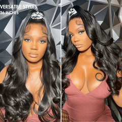 Exclusive Sale | PreMax Wigs | Super Natural Hairline Silky Straight Glueless 13x4 Frontal Lace Wig Human Hair Pre-Cut Lace