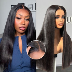 US Only - Luvme All-Day Comfort™ Wig 200% Density Bone Straight Glueless 7x6 Closure HD Lace Human Hair Wig Pre-Cut Lace