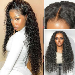 Weekly Special | PreMax 180% / 250% Water Wave Glueless Flexi-Fit Drawstring 13x4 Frontal Lace Fluffy Curly Wig Pre-Cut Lace