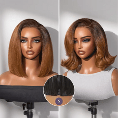 Luvme All-Day Comfort™ Wig Ombre Ginger Blunt Cut Bob Glueless Minimalist HD Lace Wig Pre-Cut Lace