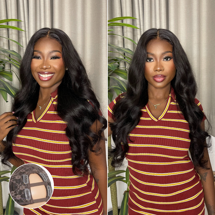 New Customers Only | Body Wave / Straight / Kinky / Deep Wave Human Hair U Part Wig
