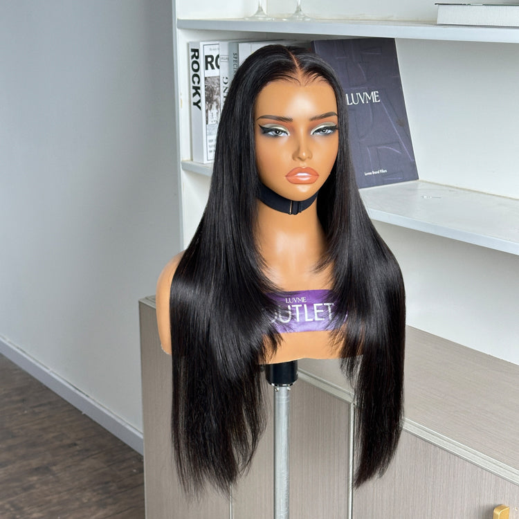 Special Deal | Natural Hairline Layer Silky Straight Glueless 13x4 Frontal Lace Wig Human Hair Pre Cut Lace