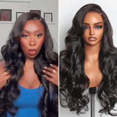 Luvme All-Day Comfort™ Wig 180% Density Butterfly Cut Layered Loose Body Wave Glueless 7x6 Closure HD Lace Human Hair Wig Pre-Cut Lace