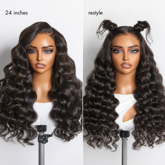 Luvme All-Day Comfort™ Wig 180% Density Bouncy Wand Curly 7x6 Closure HD Glueless Wig Pre-Cut Lace