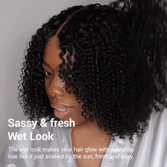 Coily Curly 5x5 Closure HD Lace Glueless Pre-Cut Wig with Breathable Cap