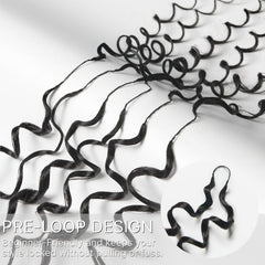 Readitress™ Pre-Separated Feather Crochet Human Hair Extensions Deep Wave / Silky Straight Protective Style with Free Gifts