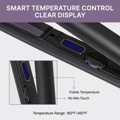 US only | 1PC Hair Straightener,  Up to 460°F, Quick, Smooth & Frizz-Free Styling Tool for Wigs and Natural Hair, Travel-Friendly