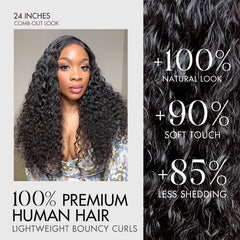180% Density Water Wave 13x4 HD Lace Front Free Part Glueless Human Hair Wig Pre Cut Lace