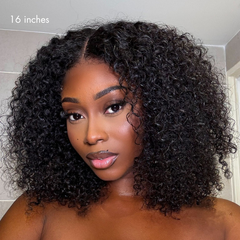 Beginner Friendly 220% Density Glueless 5x5 Closure Pre-Cut Lace Afro Curly Wig Flexi-Fit Drawstring Cap