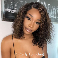 $99 Each | Final Deal 8 inches to 12 inches | Short Wig | 4 Styles Available Only 50 Left | No Code Needed | US ONLY