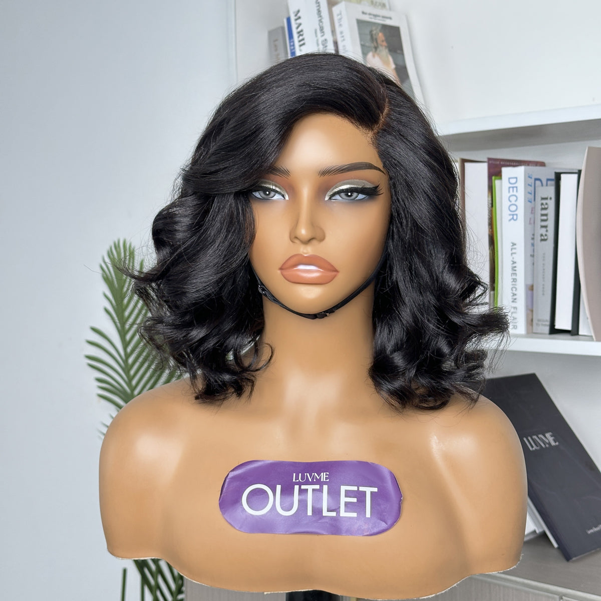 Outlet | Natural Black Yaki Body Wave Glueless Minimalist HD Lace Wig 100% Human Hair Pre-cut Lace