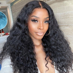 BOGO | 180% Density Water Wave 13x4 HD Lace Front Free Part Glueless Human Hair Wig Pre Cut Lace - US Only